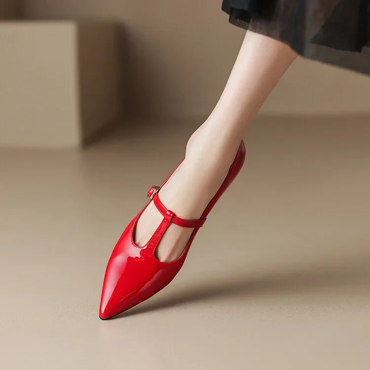 Ileen Genuine Leather Heels
