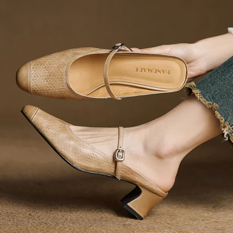 Berla Genuine Leather Mules
