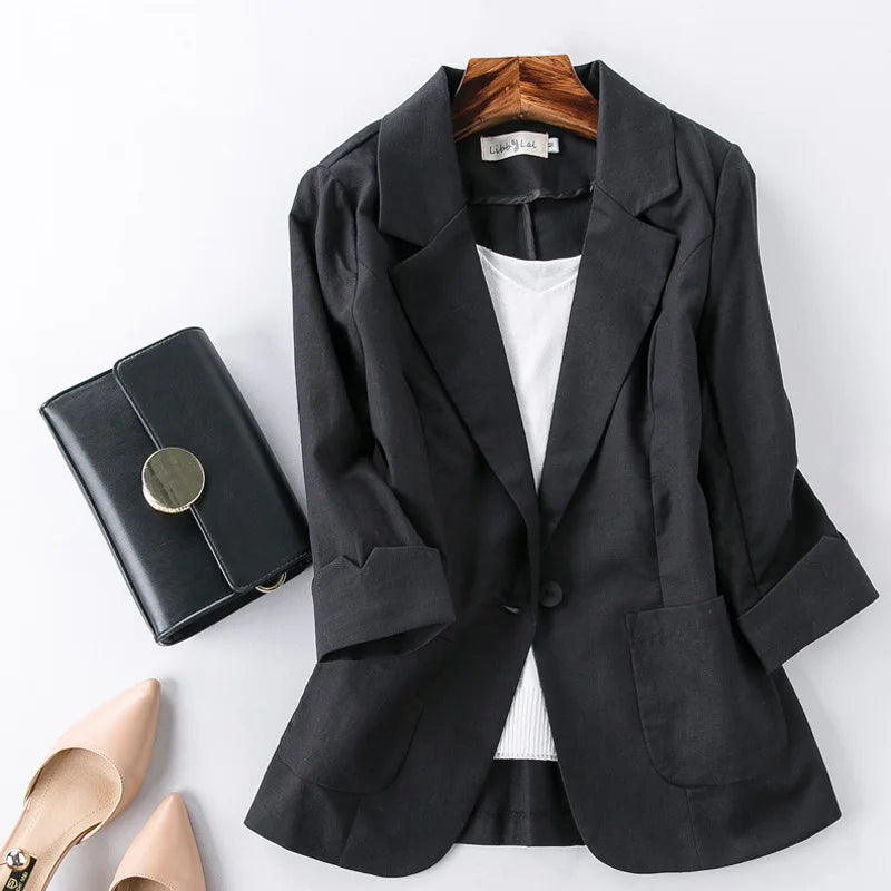 Livia Linen Blazer