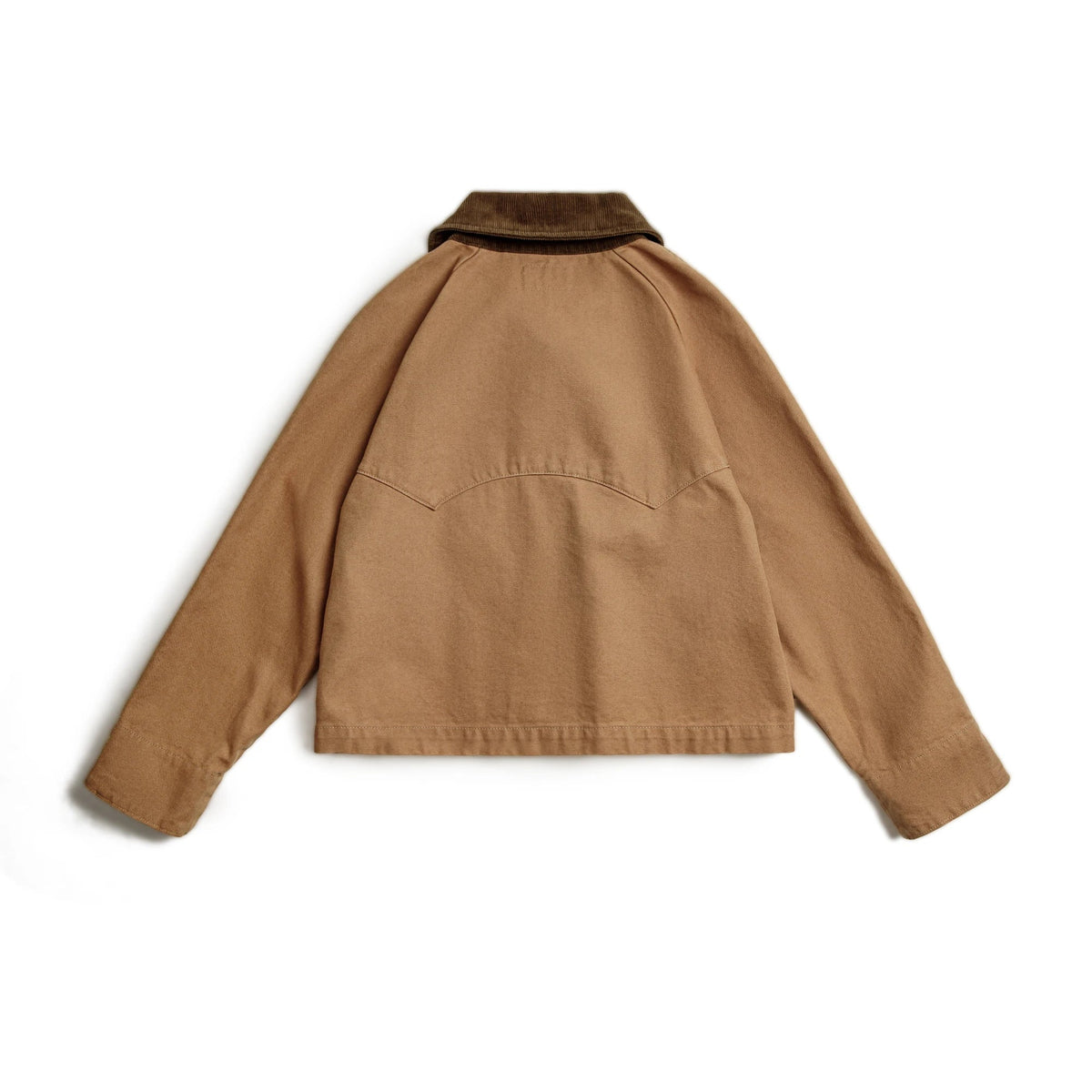 Montarello Women's Barn Jacket with Corduroy Collar and Utility Pockets