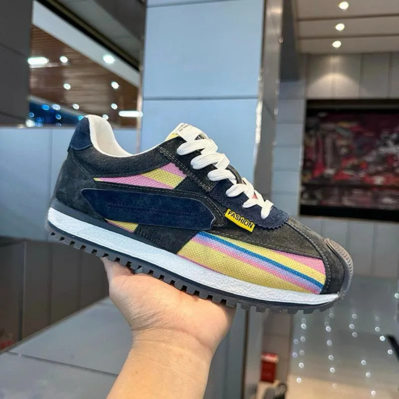 Piero | Men's Retro Sneakers with Dynamic Design