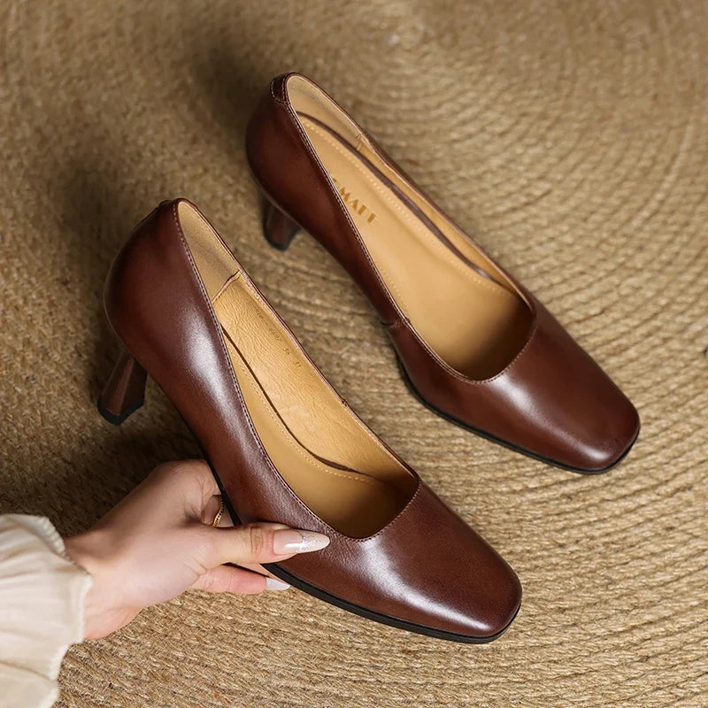 Diara Genuine Leather Heels