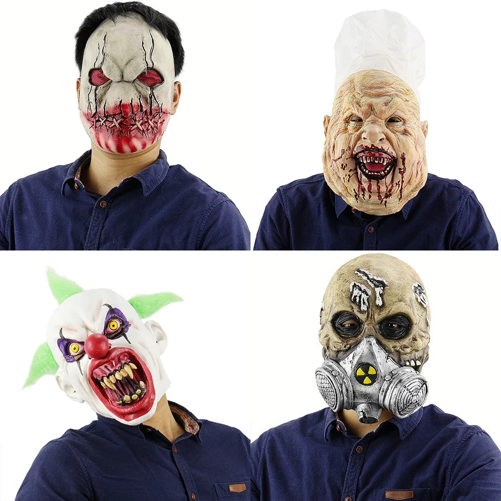 Halloween's Scary Demon Clown Mask for Costume, Party, and Pranks