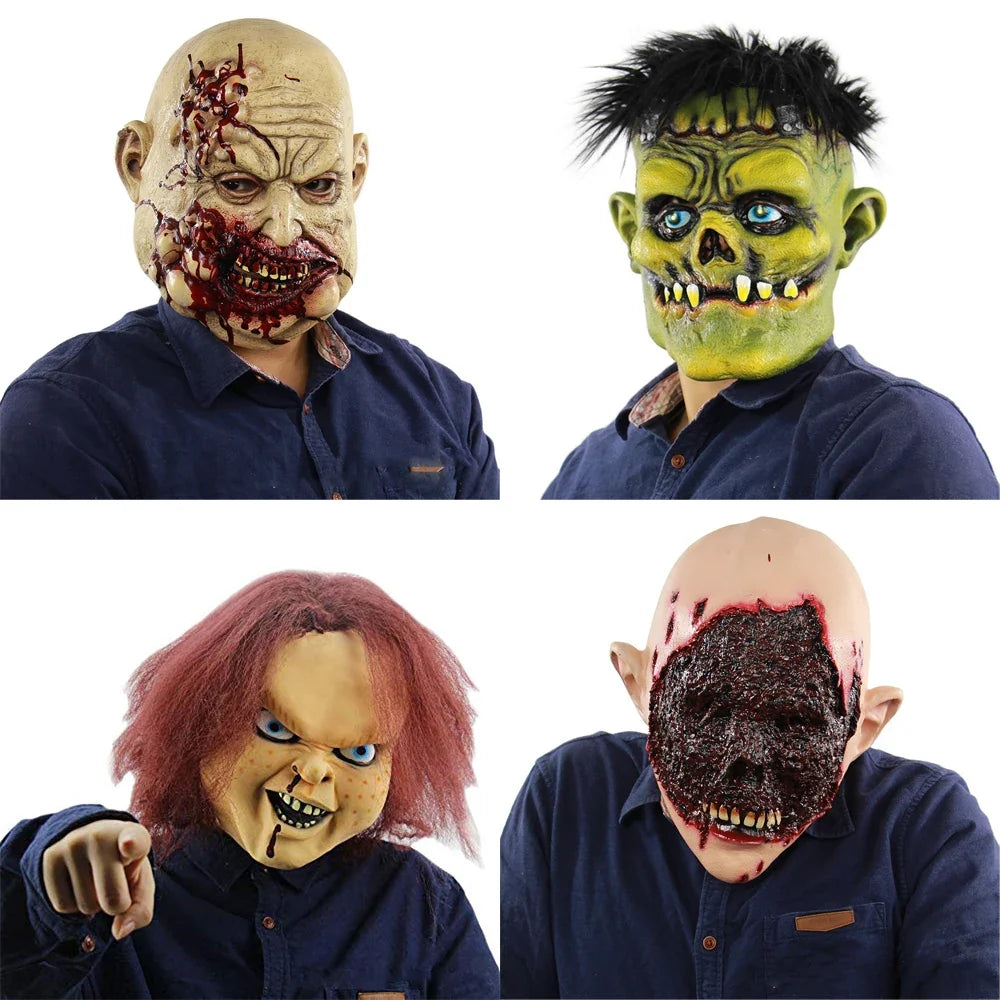 Halloween's Scary Demon Clown Mask for Costume, Party, and Pranks