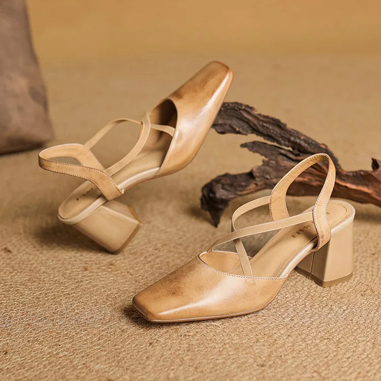 Petra Genuine Leather Heels