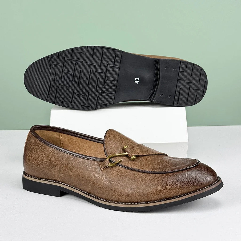 Pelle D'Oro Leather Loafers