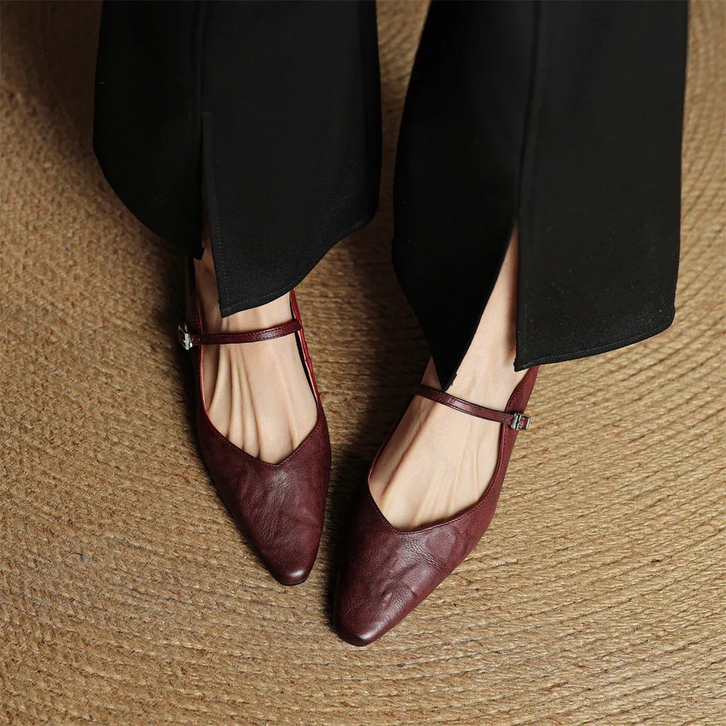 Noa Genuine Leather Mules