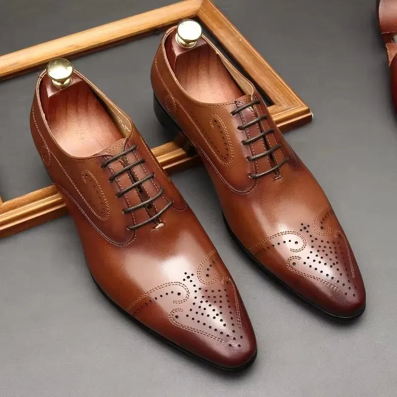Tarz Genuine Leather Oxfords