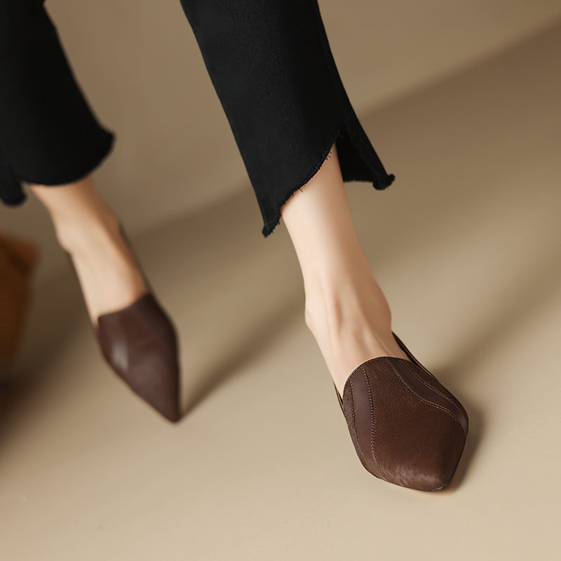 Klara Genuine Leather Flats
