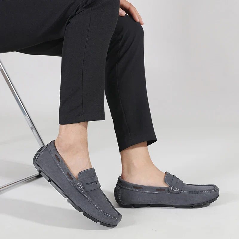 Fletro Genuine Suede Loafers