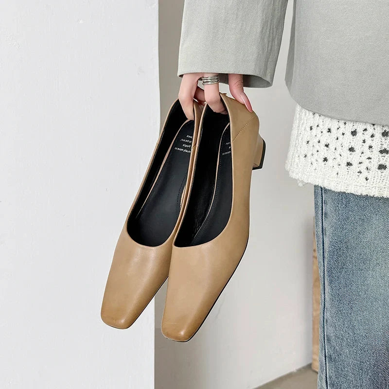 Nicole Genuine Leather Pumps