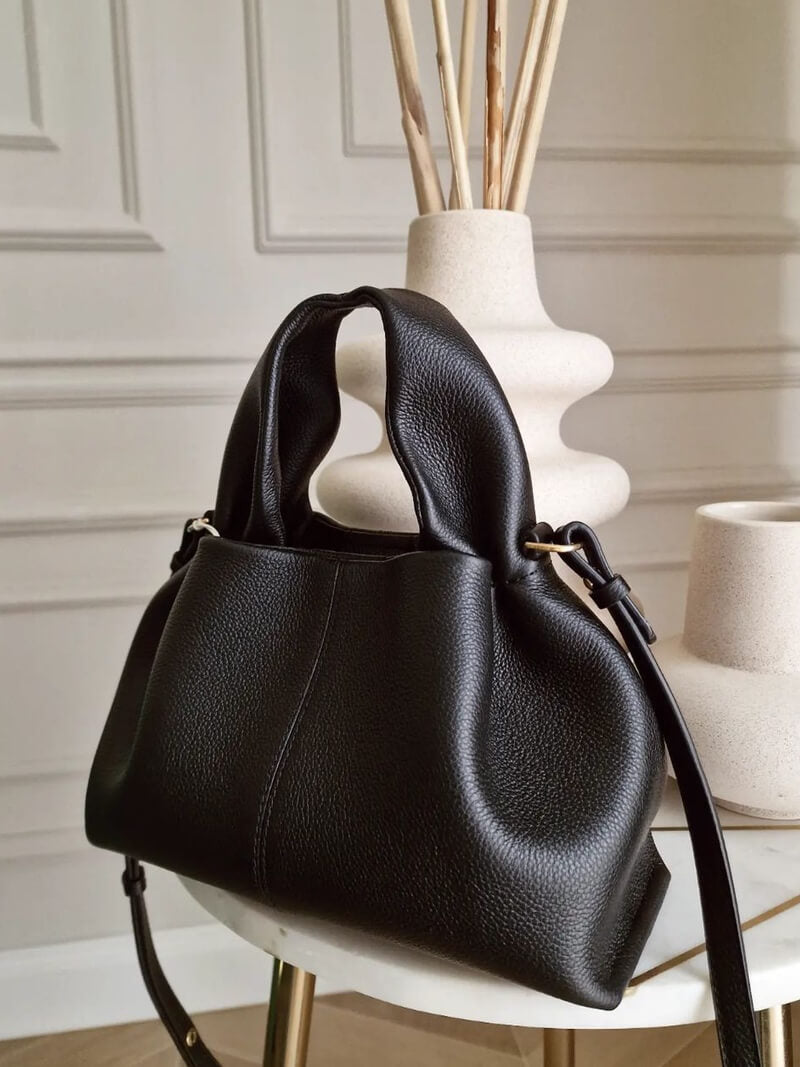 Women's Slouchy Hobo Shoulder Bag with Detachable Strap