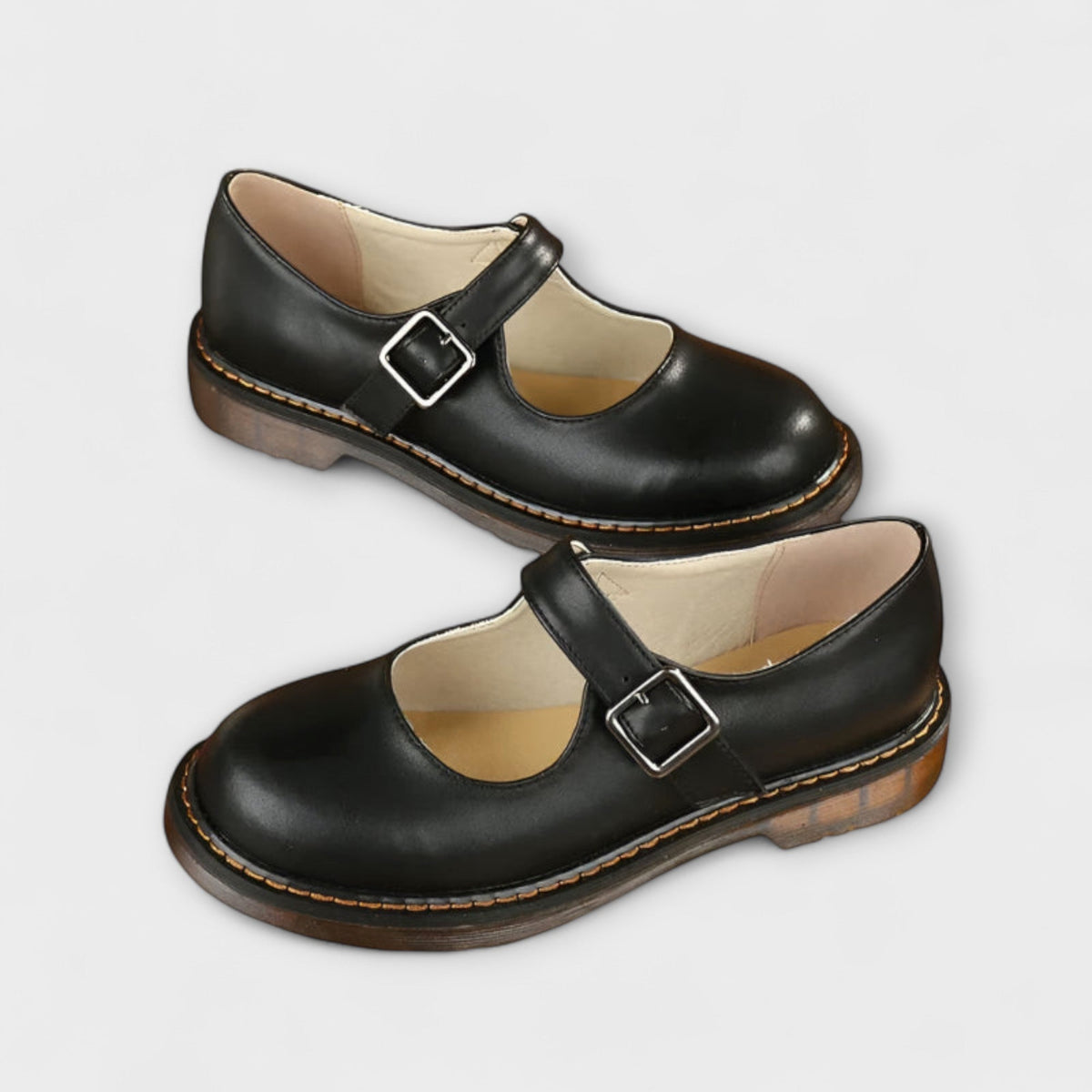 Women's Mary Jane Shoes with Supportive Insole and Adjustable Strap