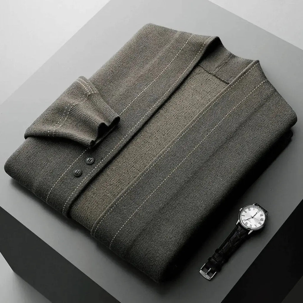 KNIT WOOL CARDIGAN FOR MEN