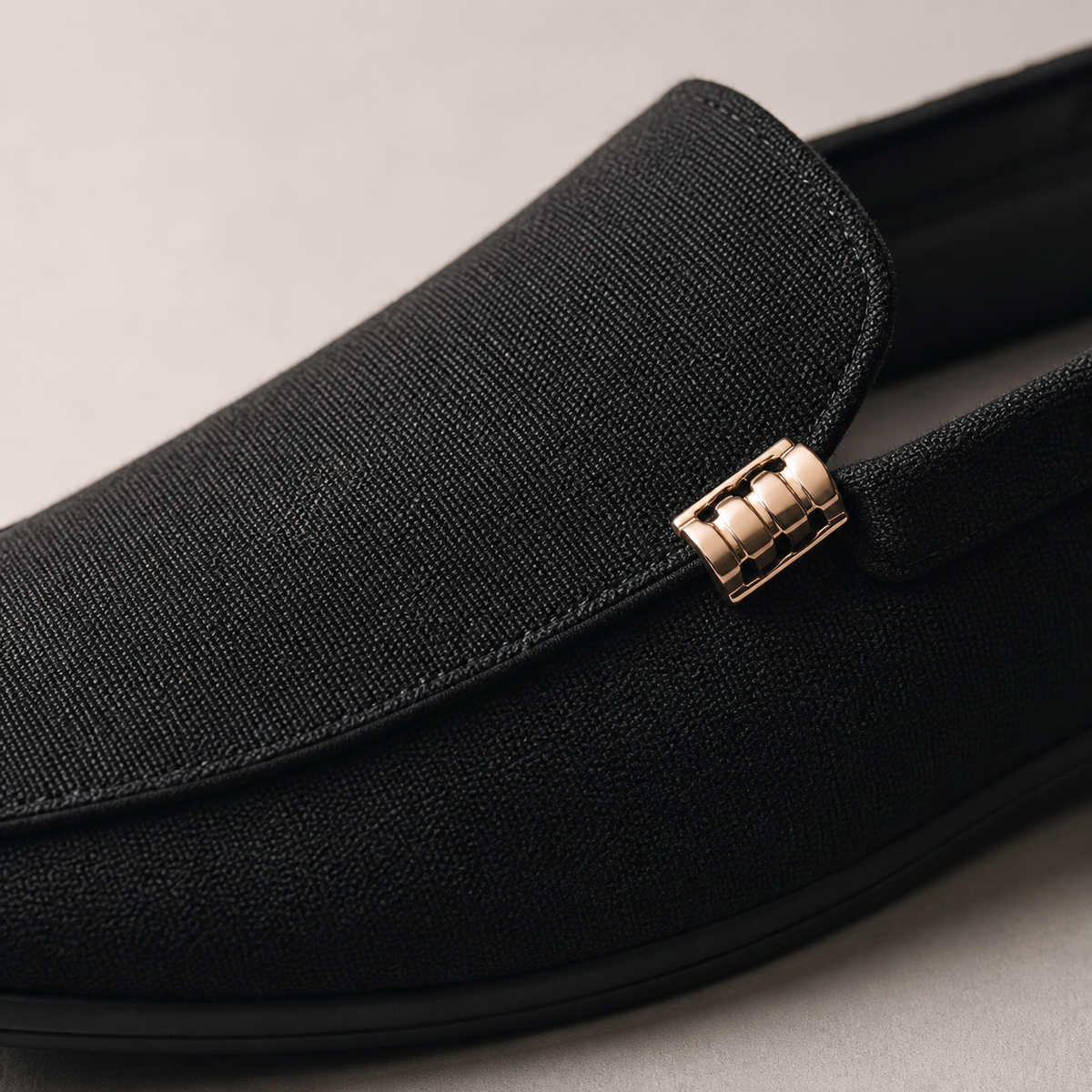 Bari Check Woven Slip On Loafer
