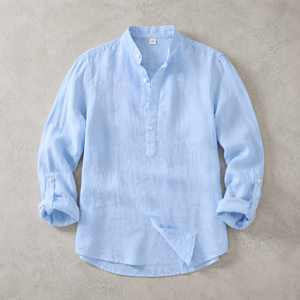 Alassio Roll Tab Sleeve Popover Shirt