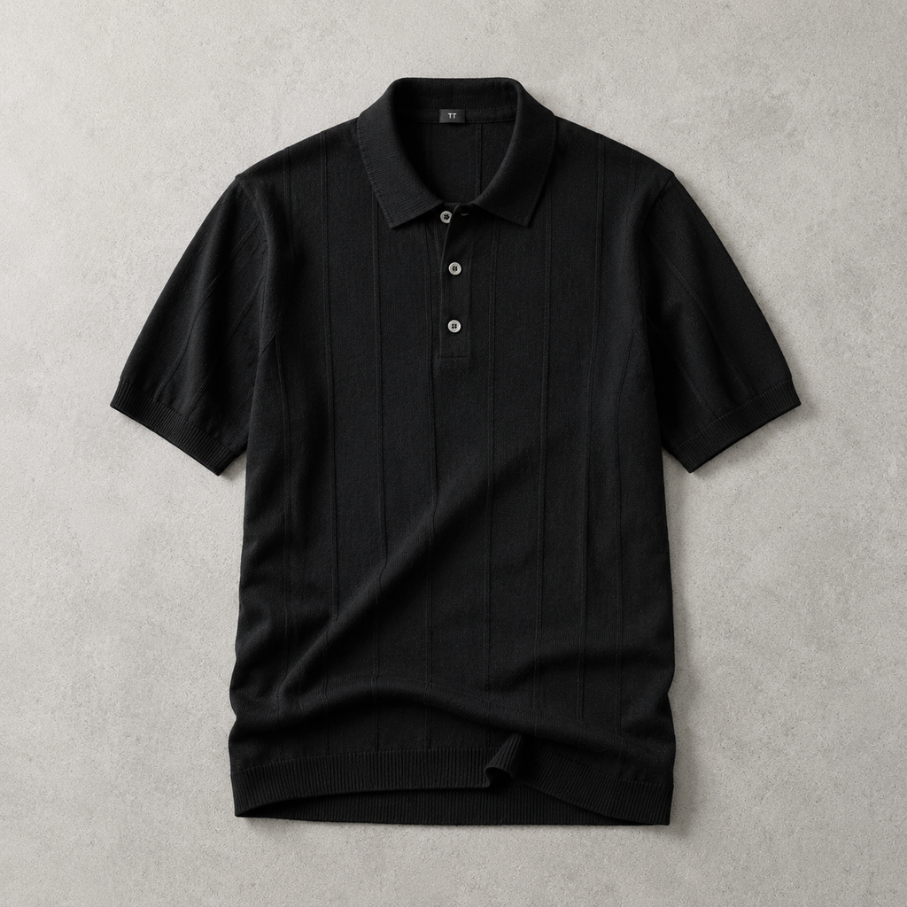 Beaune Short Sleeve Knit Polo
