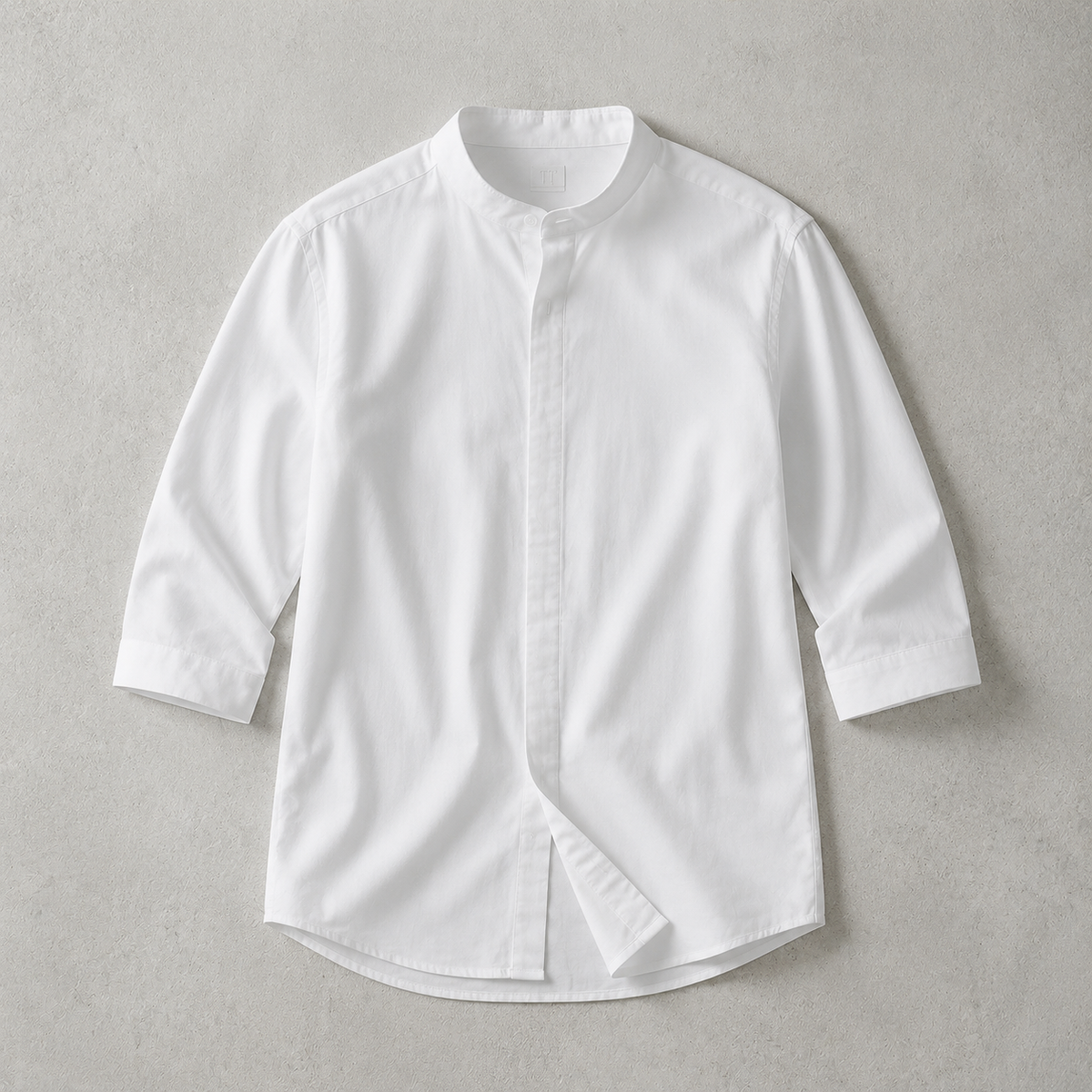 Tetbury Band Collar Half Sleeve Shirt