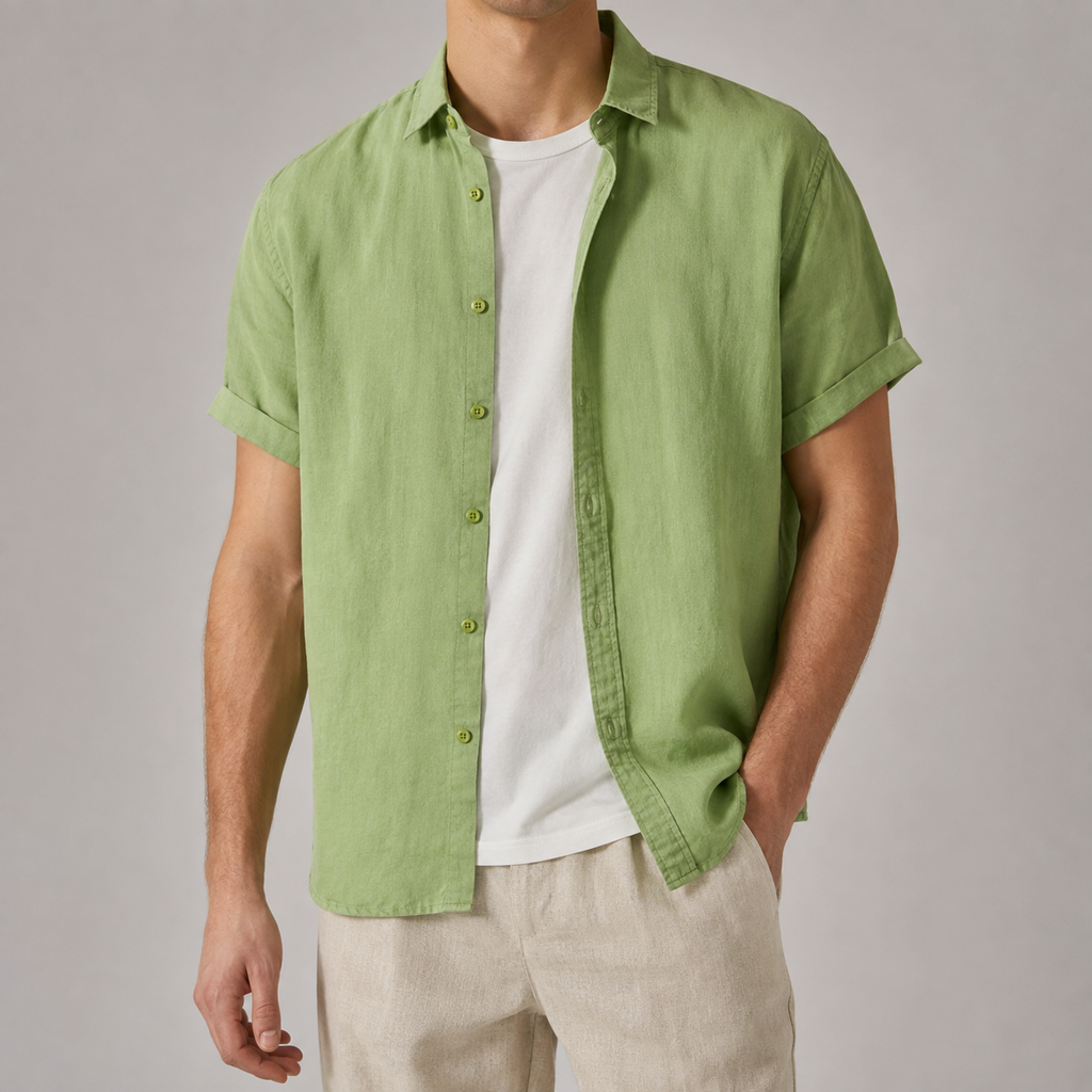Keswick Classic Short Sleeve Linen Shirt