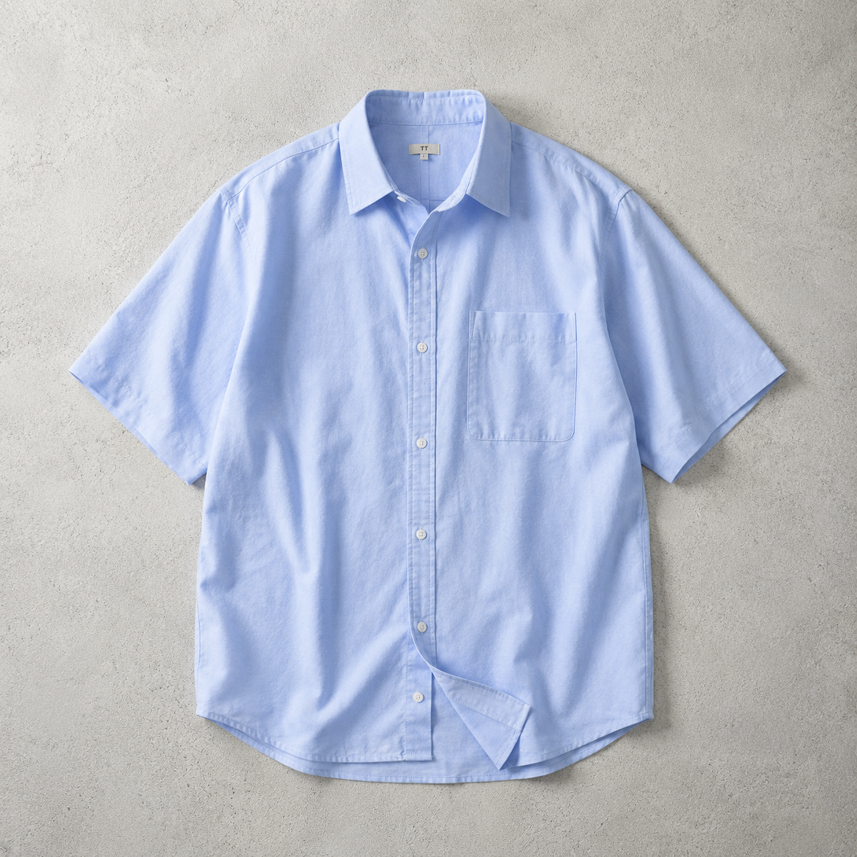 Stamford Light Blue Short Sleeve Shirt