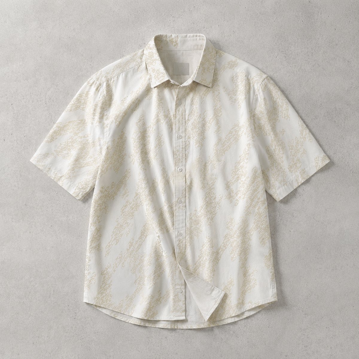 Woodstock Abstract Print Short Sleeve Shirt