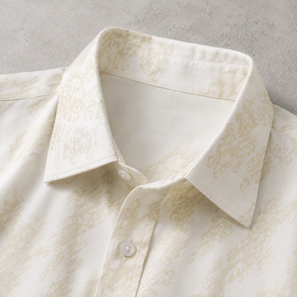Woodstock Abstract Print Short Sleeve Shirt