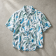 Blue Tropical Print