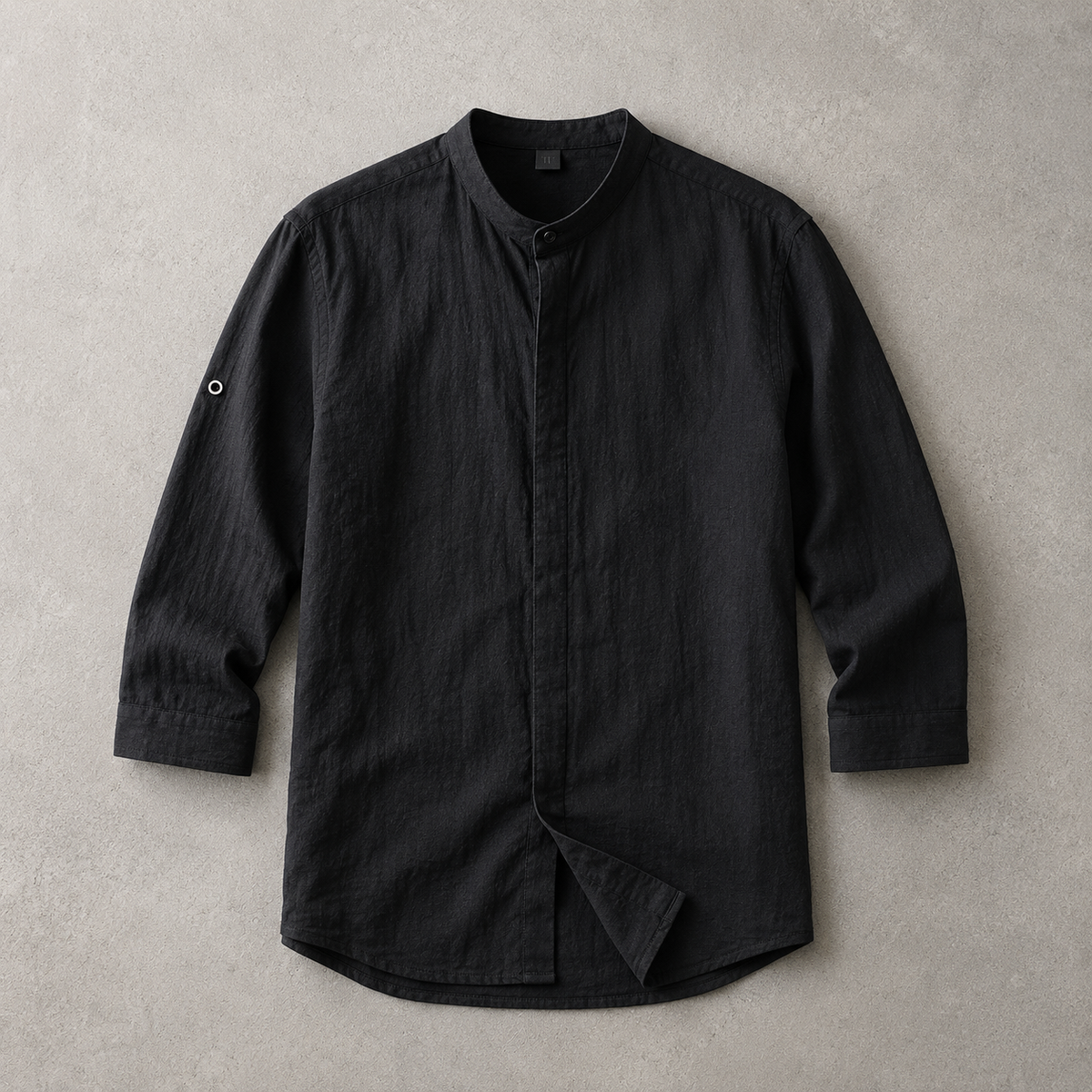 Truro Band Collar Three Quarter Sleeve Shirt