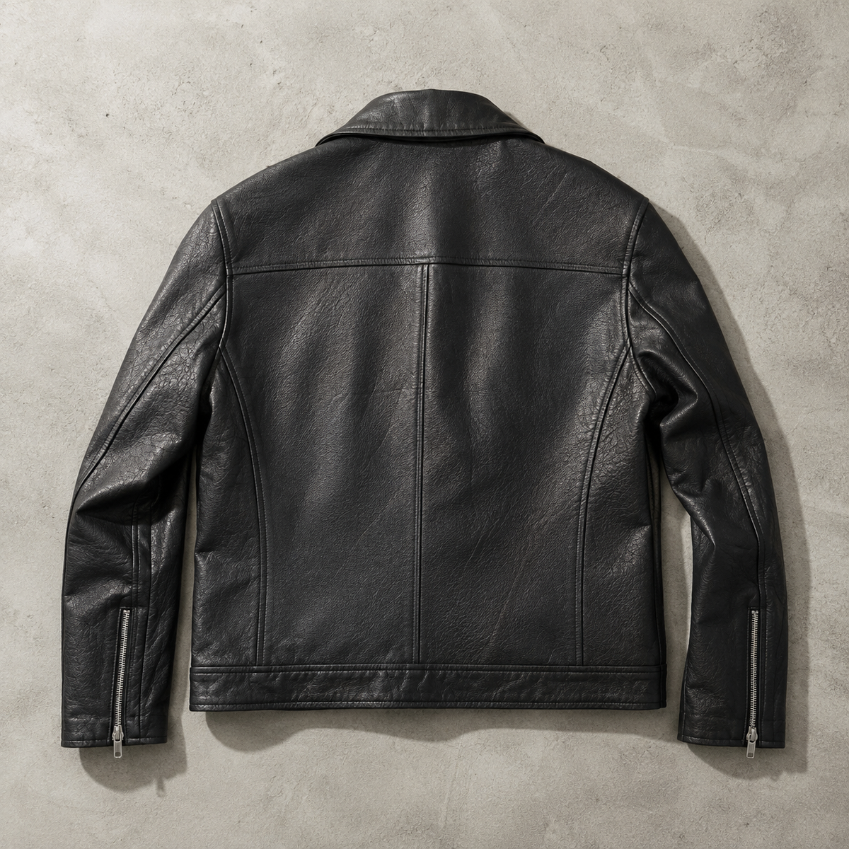 Cascais Slim Fit Faux Leather Jacket
