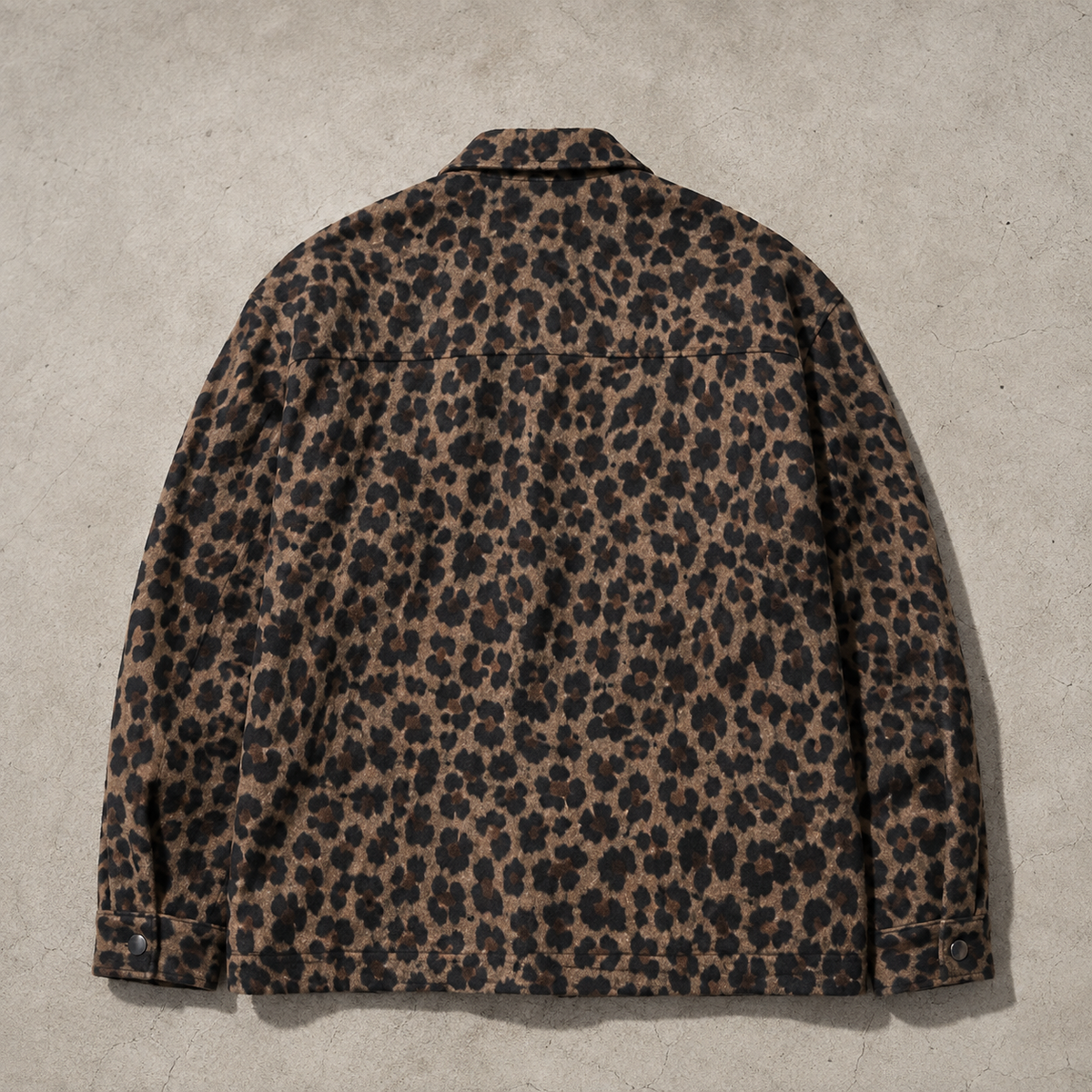 Barolo Leopard Print Snap Front Jacket
