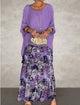 Purple with flowers