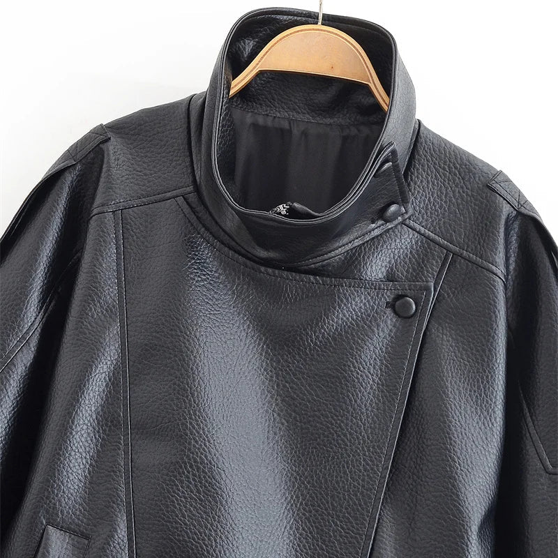 Milan Pebble Leather Jacket