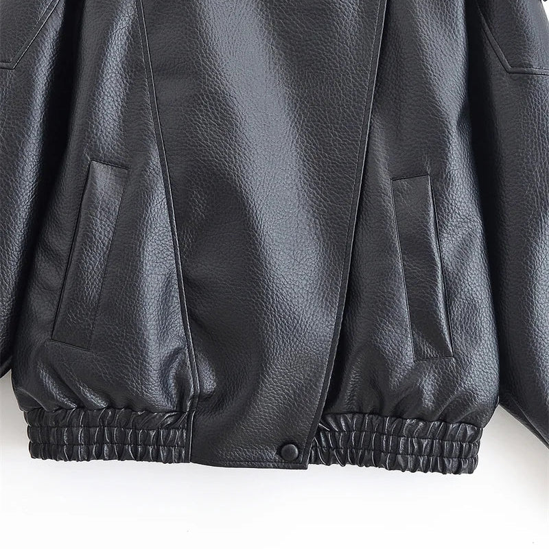 Milan Pebble Leather Jacket