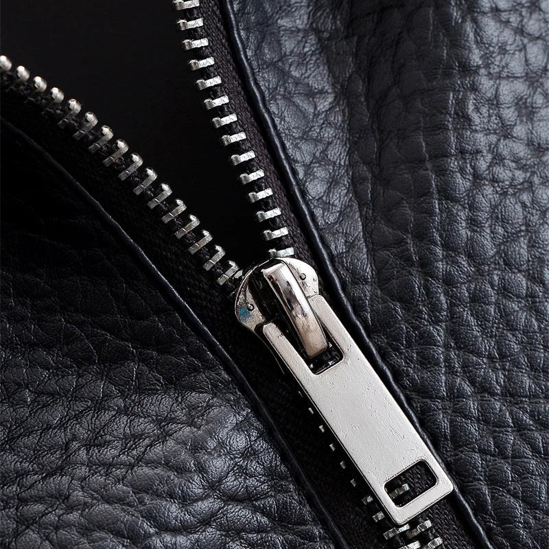 Milan Pebble Leather Jacket