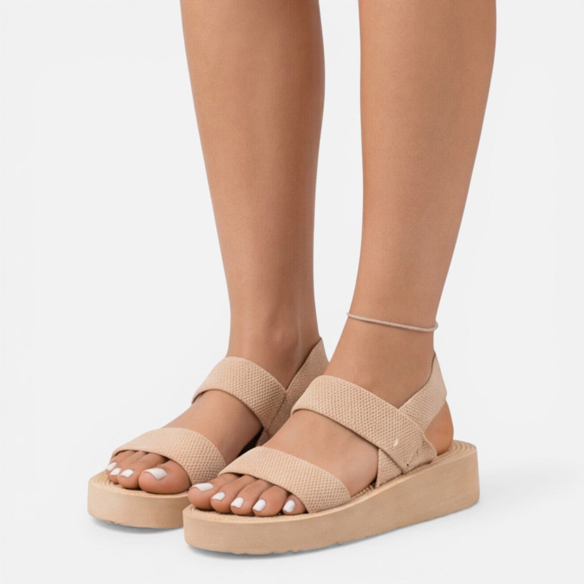 Montarello Women's Open-Toe Breathable Adjustable Strap Summer Wedge Sandals