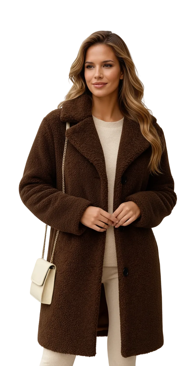 Women's Boucle Wool-Blend Coat