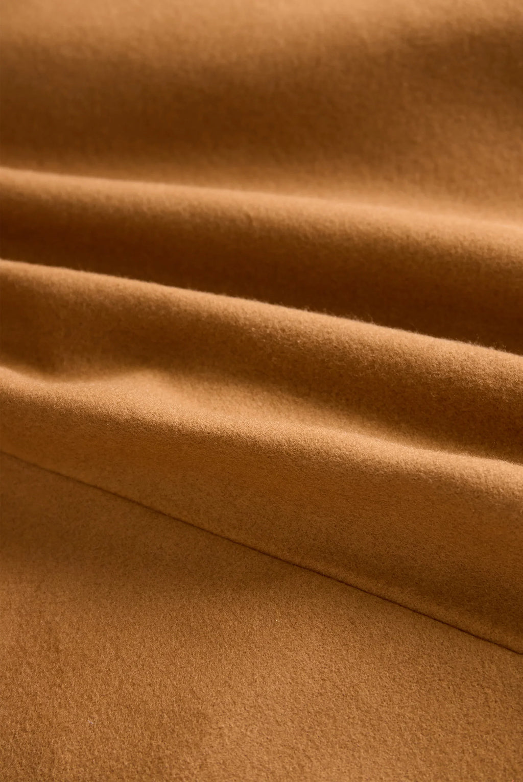 Women's Camel Belted Double Breasted Long Sleeve Trench Coat