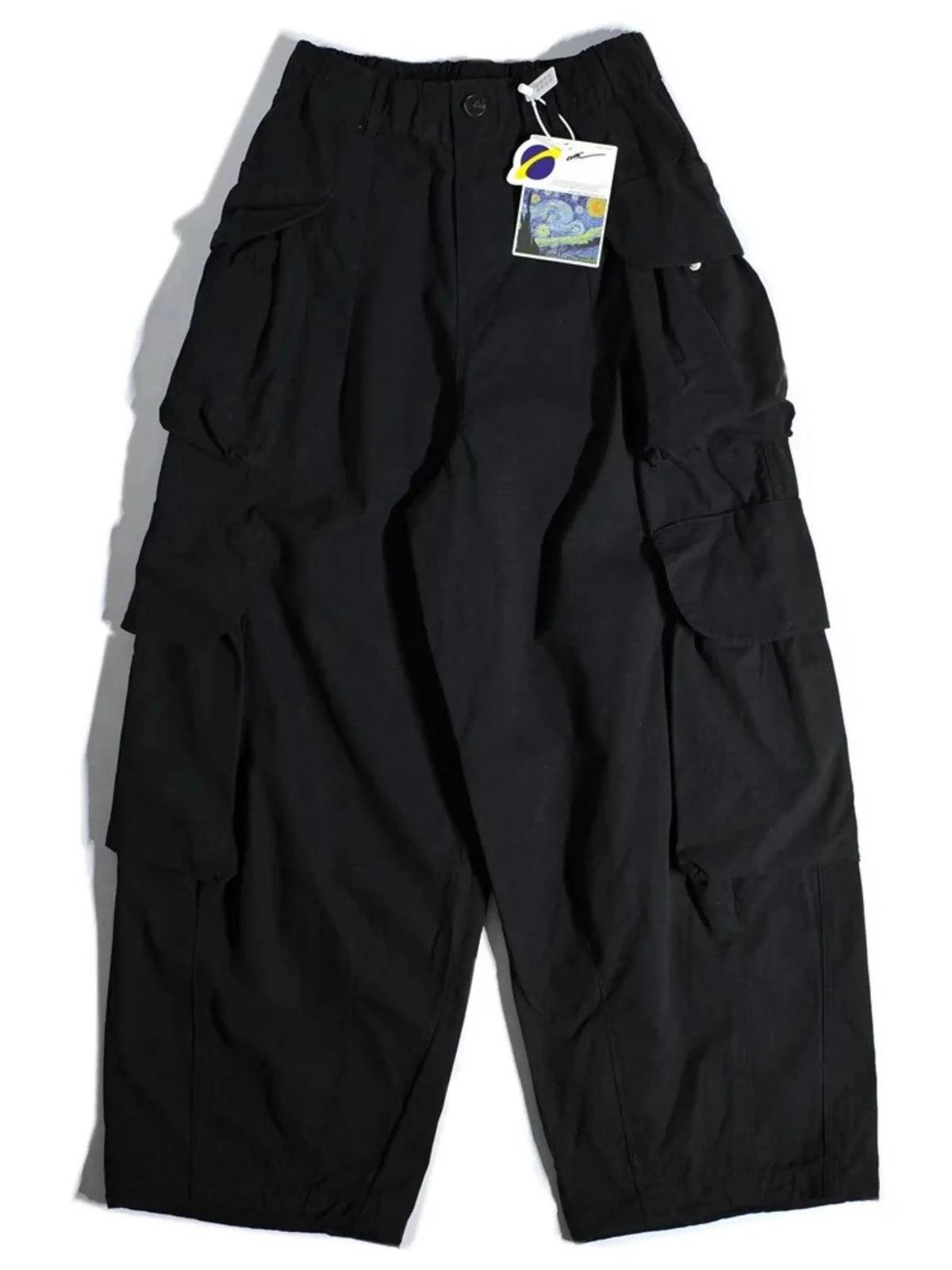 Women's Cargo Parachute Pants | Elastic Waist with Cinched Ankle