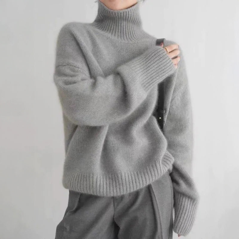Women's Cashmere Turtleneck Knit Sweater