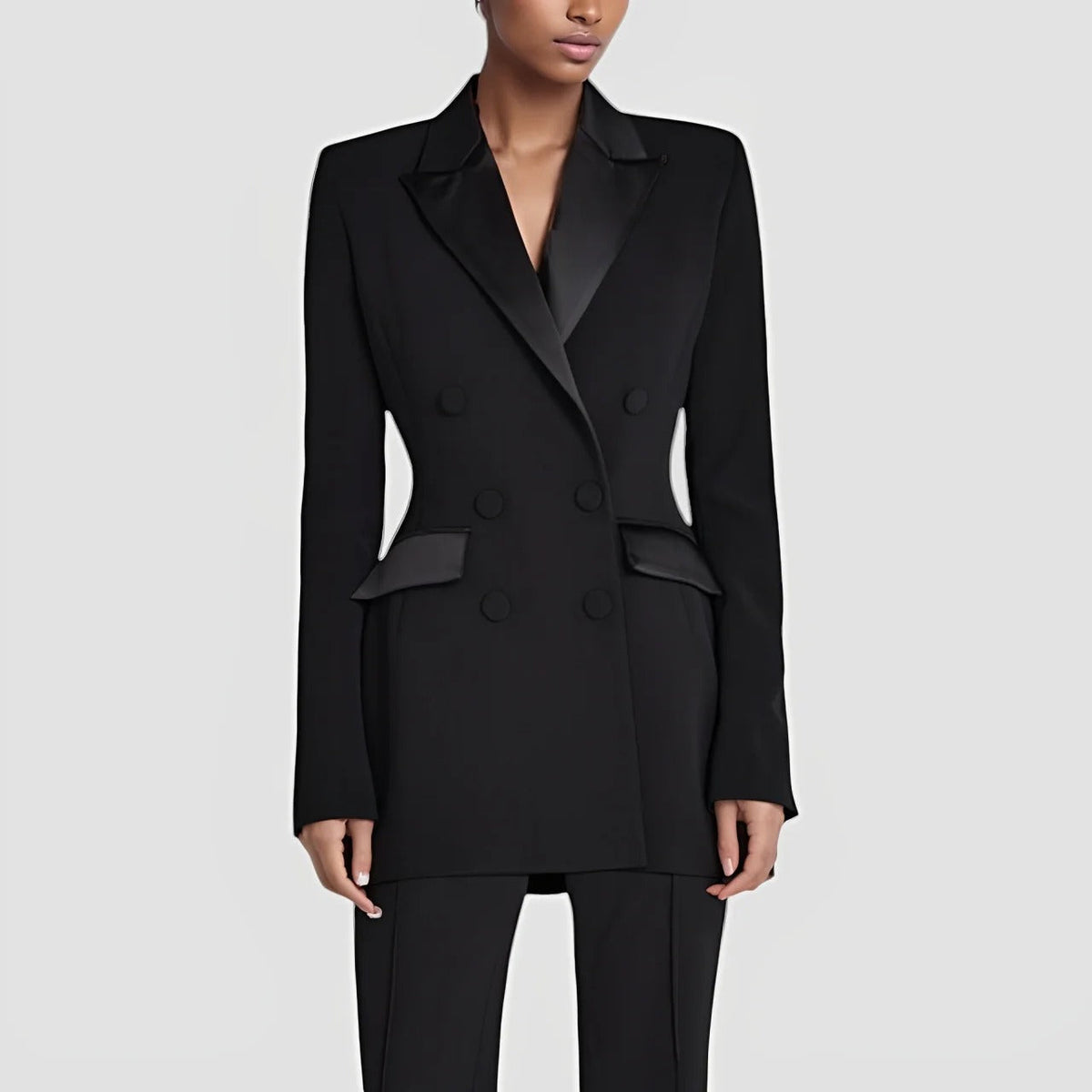 Women's Classic Double-Breasted Blazer Dress