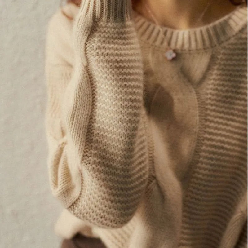 Women's Cotton Crewneck Sweater
