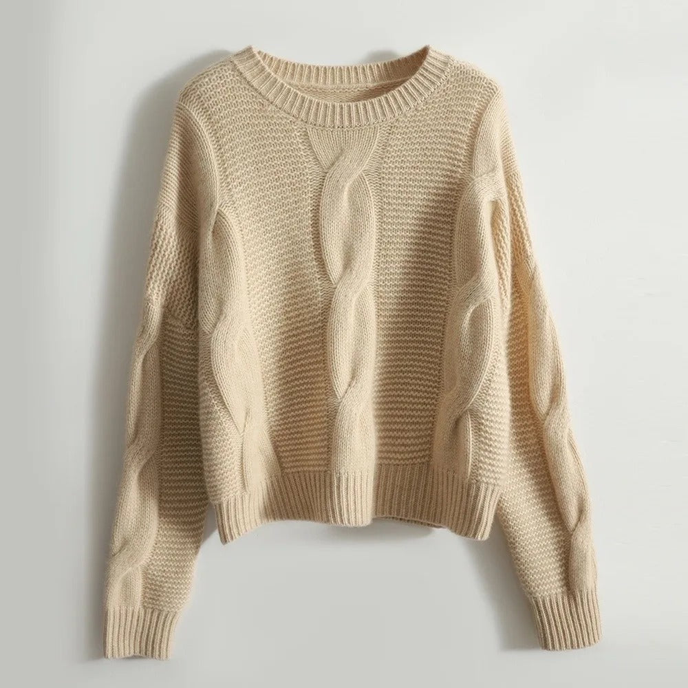 Women's Cotton Crewneck Sweater