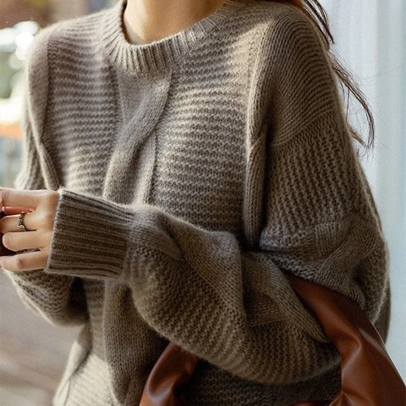 Women's Cotton Crewneck Sweater