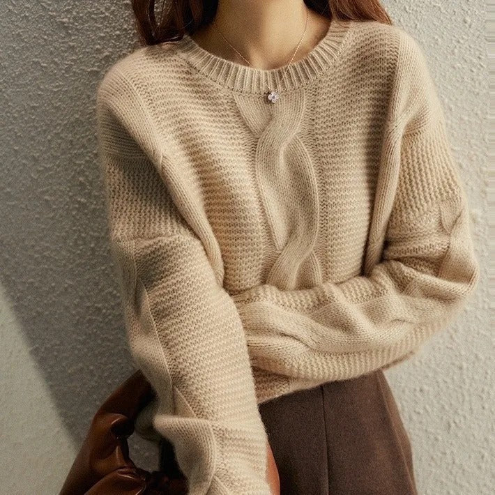 Women's Cotton Crewneck Sweater