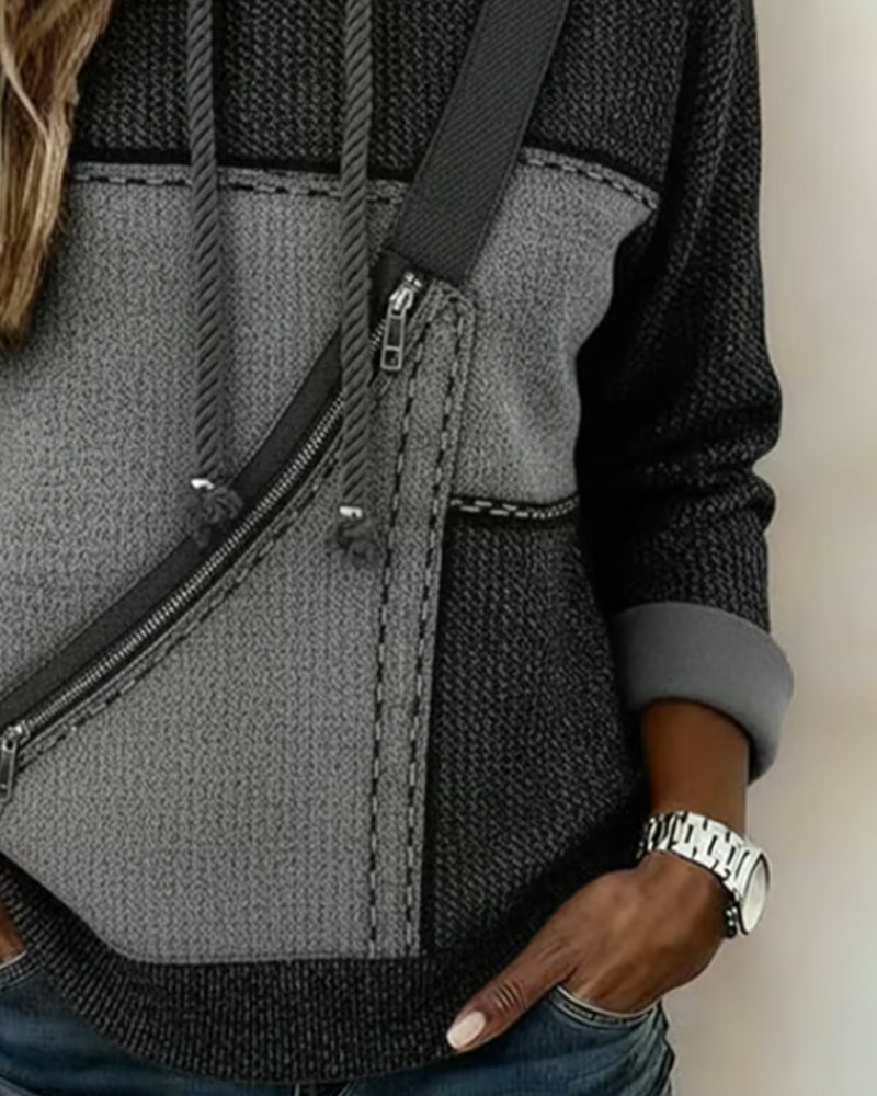 Women's Cozy Colorblock Hoodie