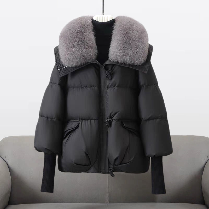 Women's Faux Fur Collar Puffer Jacket
