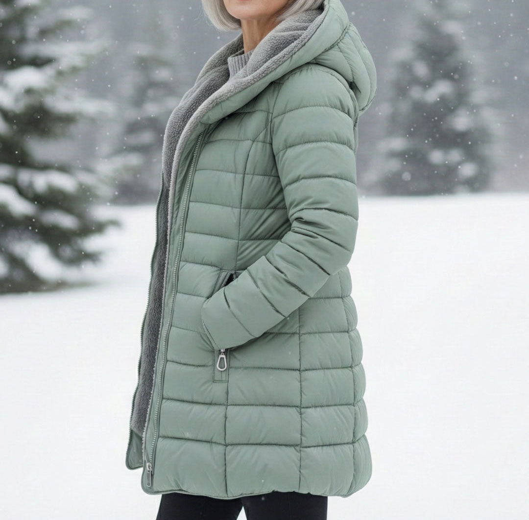Women's Fleece-Lined Puffer Jacket
