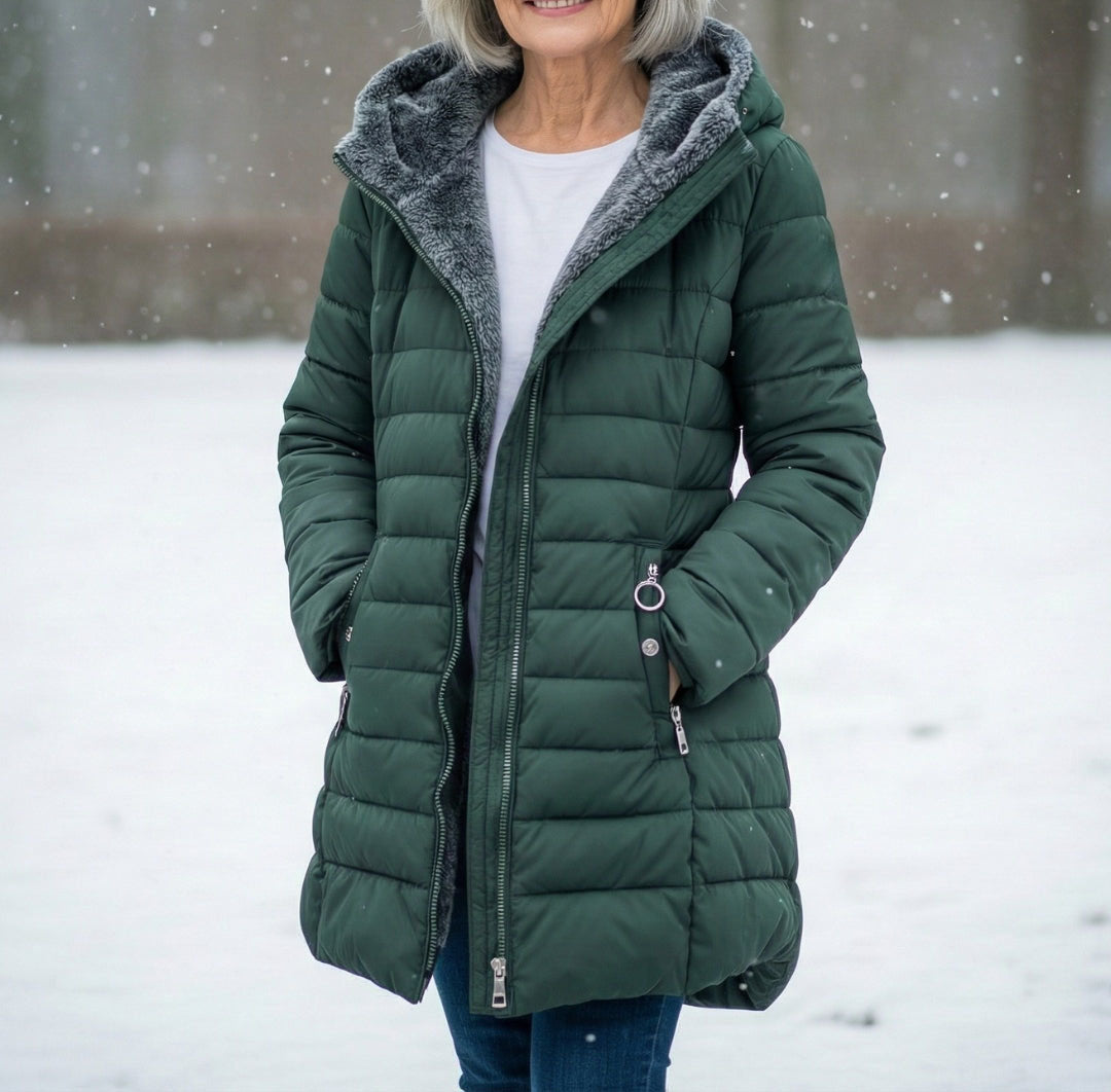 Women's Fleece-Lined Puffer Jacket