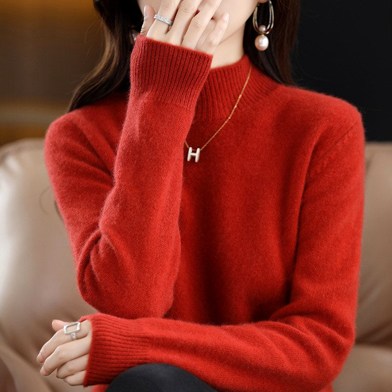 Women's Half-Turtleneck Long Sleeve Sweater