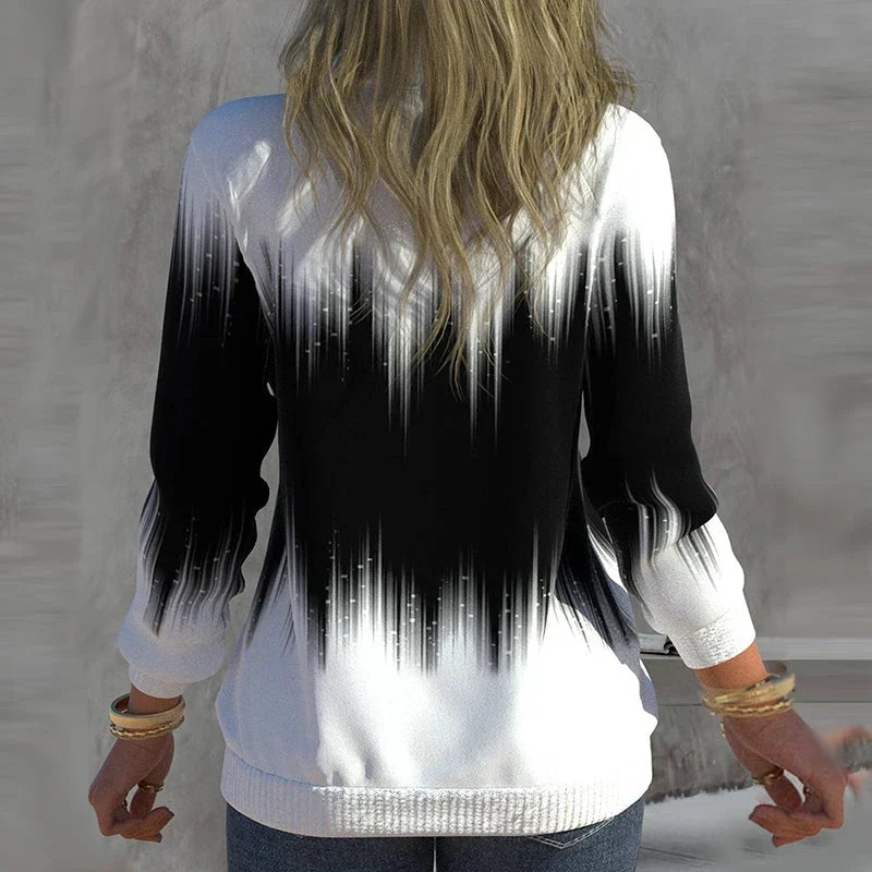 Women's Long Sleeve Half Zip Sweatshirt